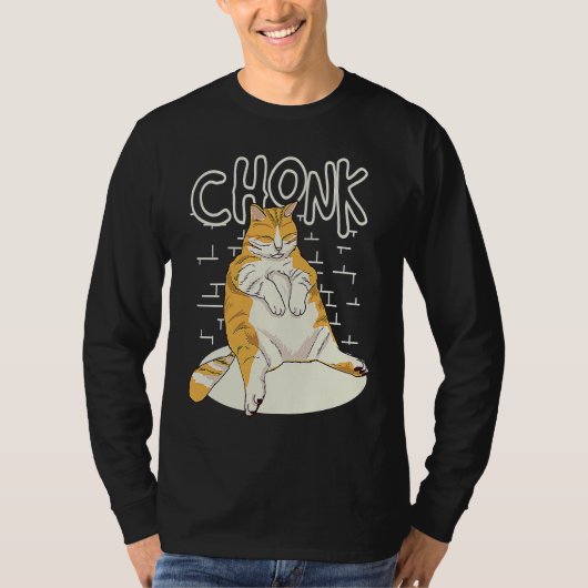 Fat Cat Chonk Scale Chonky Chubby Kitten Iumm M Tシャツ (正面)