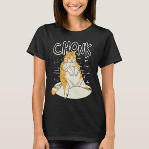 Fat Cat Chonk Scale Chonky Chubby Kitten Iumm M Tシャツ
