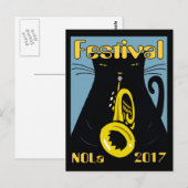 Fat Cat New Orleans Music 2017 ポストカード (正面/裏面)