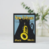 Fat Cat New Orleans Music 2017 ポストカード (スタンド正面)