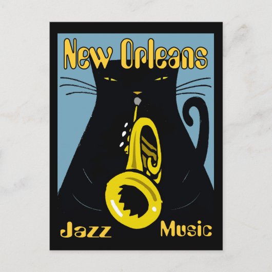 Fat Cat New Orleans Music 2017 ポストカード (正面)