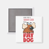 Fat Dogとスキニー調理師 – マグネット2 マグネット (正面/裏面)