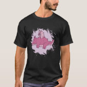 fat Dragon Fantasy Animal cute Tシャツ (正面)