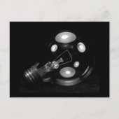 FAT LIGHT BULB B&W ポストカード (正面)
