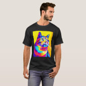 Fat Rainbow Cat Tシャツ (正面フル)