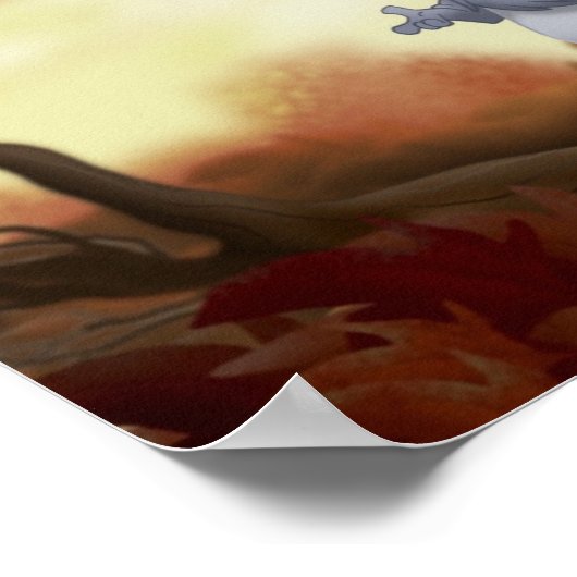 Fat Squirrel Print ポスター (角)