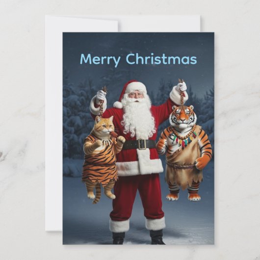 Fat Tiger the Ginger Cat’s Holiday Trouble – Cat  招待状 (正面)