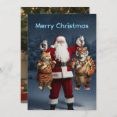 Fat Tiger the Ginger Cat’s Holiday Trouble – Cat  招待状 (正面/裏面)