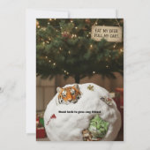 Fat Tiger the Ginger Cat’s Holiday Trouble – Cat R 招待状 (裏面)