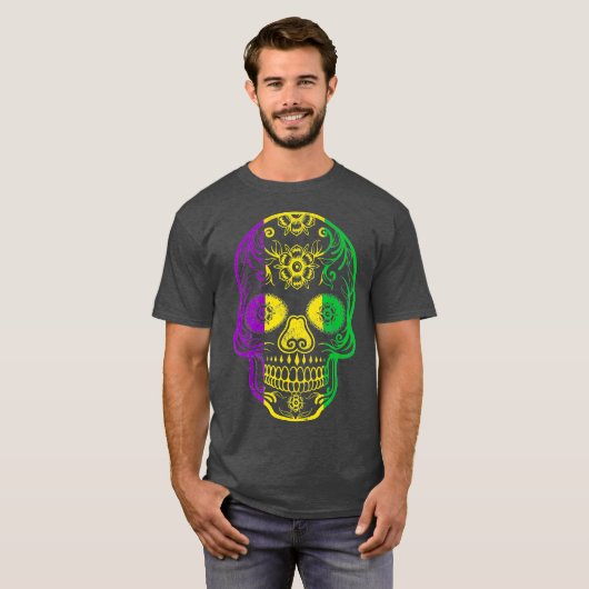 Fat Tuesday  Mardi Gras Skull Tシャツ (正面フル)