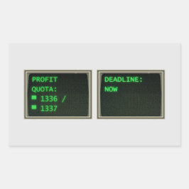 Fatal Company （非公式） – プログレス・クォータ・ステッカー 長方形シール