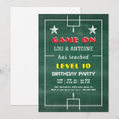 Fatball Gamer Birthday Invitation 招待状 (正面/裏面)