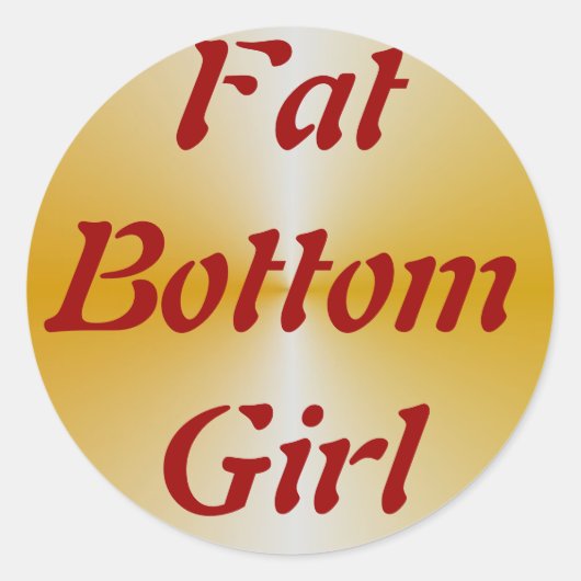 FatBottomGirl ラウンドシール (正面)