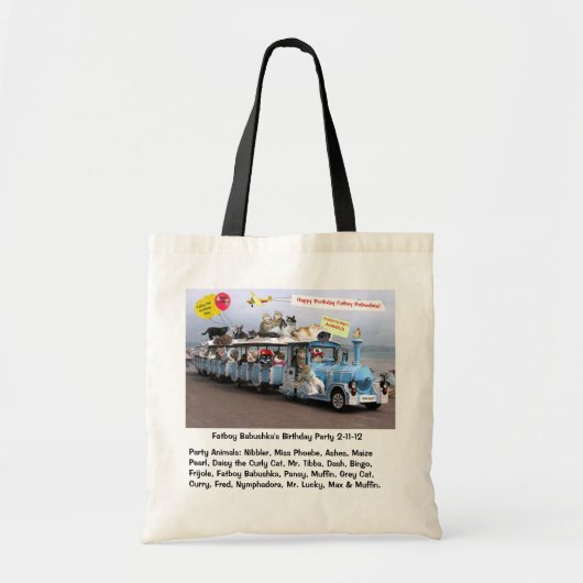 Fatboy Babushkaの誕生会のトートバック トートバッグ (正面)