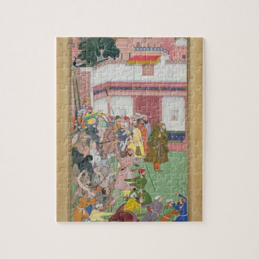 Fatepur Sikiri 1573年: 前のHasain Quli Khan-l Jahan ジグソーパズル (縦)