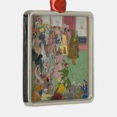 Fatepur Sikiri 1573年: 前のHasain Quli Khan-l Jahan メタルオーナメント (右)