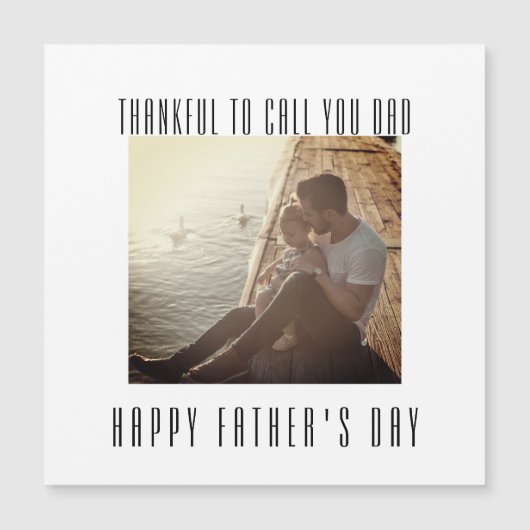 Faters Day自分のメモリーフォトマグネットをアップロード (正面)