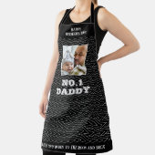 Faters Day Black And White Zig Zagの名前と写真 エプロン (インサイチュ)