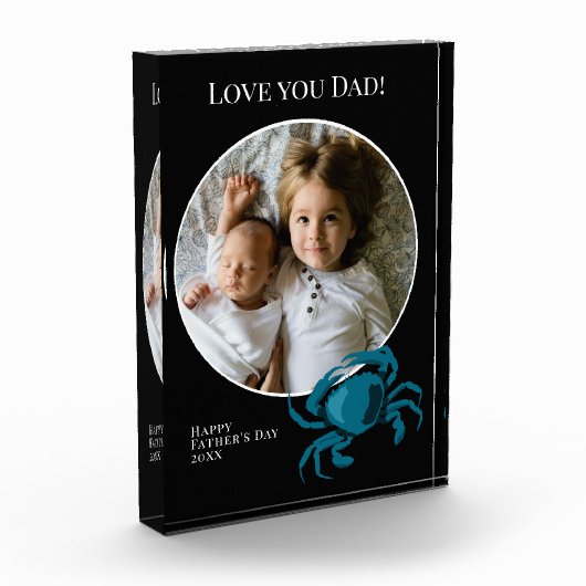 Faters Day Photo with Blue Cani フォトブロック (左)