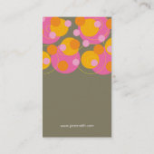 fatfatinのレトロの水分が多いピンクは素晴しいプロフィールカードに点を打ちます 名刺 (裏面)