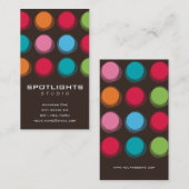 fatfatinの曖昧な色はプロフィールカードに点を打ちます 名刺 (正面/裏面)