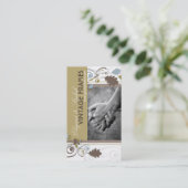 fatfatin秋の紅葉スワーズビジネスカード 名刺 (スタンド正面)