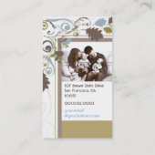 fatfatin秋の紅葉スワーズビジネスカード 名刺 (裏面)