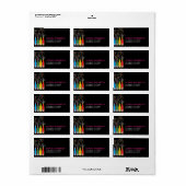 fatfatin によるバブル・セレブレーション アドレスラベル ラベル (フルシート)