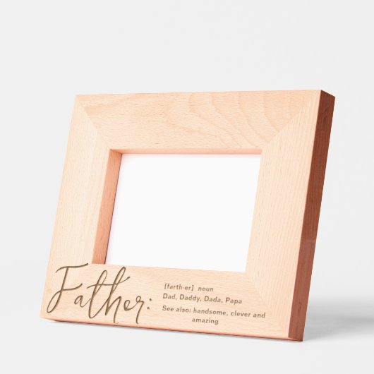 Fatherモダン Photo Etched Framesの定義 レーザー彫刻フレーム (左)