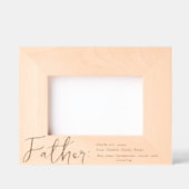 Fatherモダン Photo Etched Framesの定義 レーザー彫刻フレーム (正面)