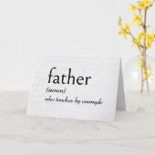 FATHER辞書の定義誕生日 カード (黄色い花)