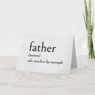 FATHER辞書の定義誕生日 カード
