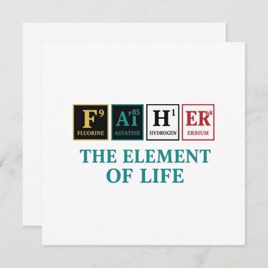 FATHER – 人生の要素 | 周期表 (正面/裏面)