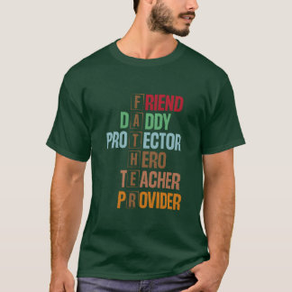 FATHER Acronymデザイン意味のあるワードアート Tシャツ