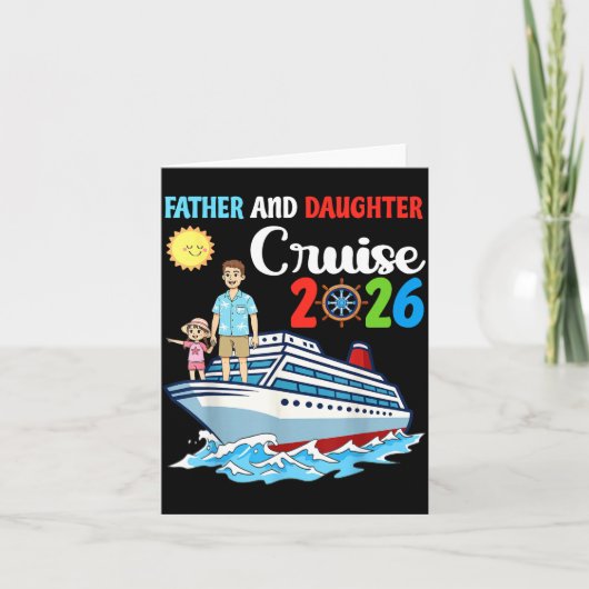 Father &amp; Daughter Cruise 2026 Family Vacation  カード (正面)