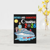 Father &amp; Daughter Cruise 2026 Family Vacation  カード (黄色い花)