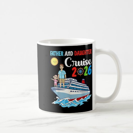Father &amp; Daughter Cruise 2026 Family Vacation  コーヒーマグカップ (右)