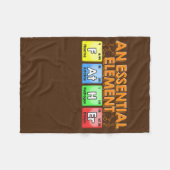 Father An Essential Element Periodic表 フリースブランケット (正面(横))