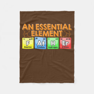 Father An Essential Element Periodic表 フリースブランケット