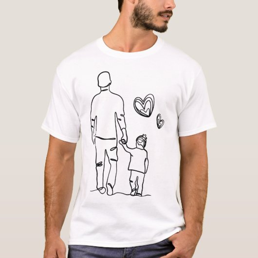 Father and Son Bond – 白シャツ Tシャツ (正面)