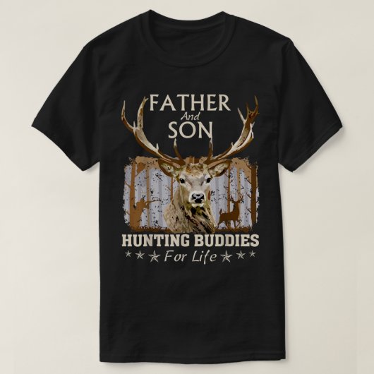 Father and Son Hunting Buddies For Life T-Shirt Gi Tシャツ (デザイン正面)