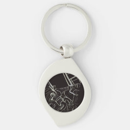 Father and Son Metal Keychain キーホルダー