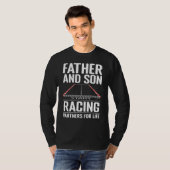 Father and Son Racing Partners for Life Drag Racin Tシャツ (正面フル)