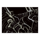 Father and Son Semi-gloss Greeting Card (正面横)