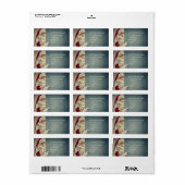 Father Christmas Address Label | Santa Claus Photo ラベル (フルシート)