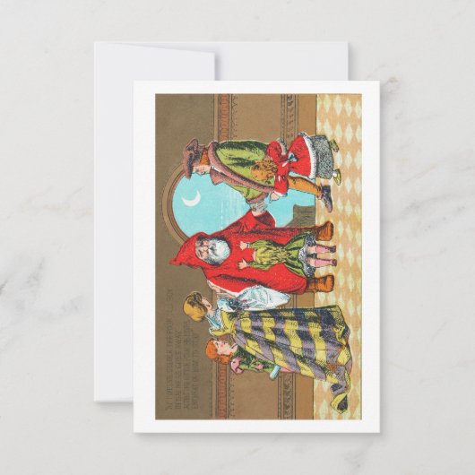 Father Christmas and His Little Friend 招待状 (正面)