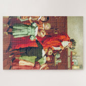 Father Christmas Blowing The Horn ジグソーパズル (横)