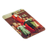 Father Christmas Blowing The Horn マグネット (右側)