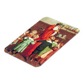 Father Christmas Blowing The Horn マグネット (左側)