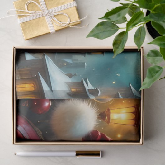 Father Christmas Reading by Lantern Light |  薄葉紙 (ギフト)